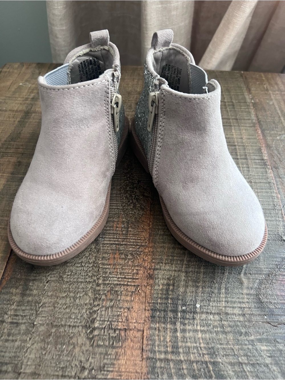 Jumping Beans toddler suede and glitter boot size 7